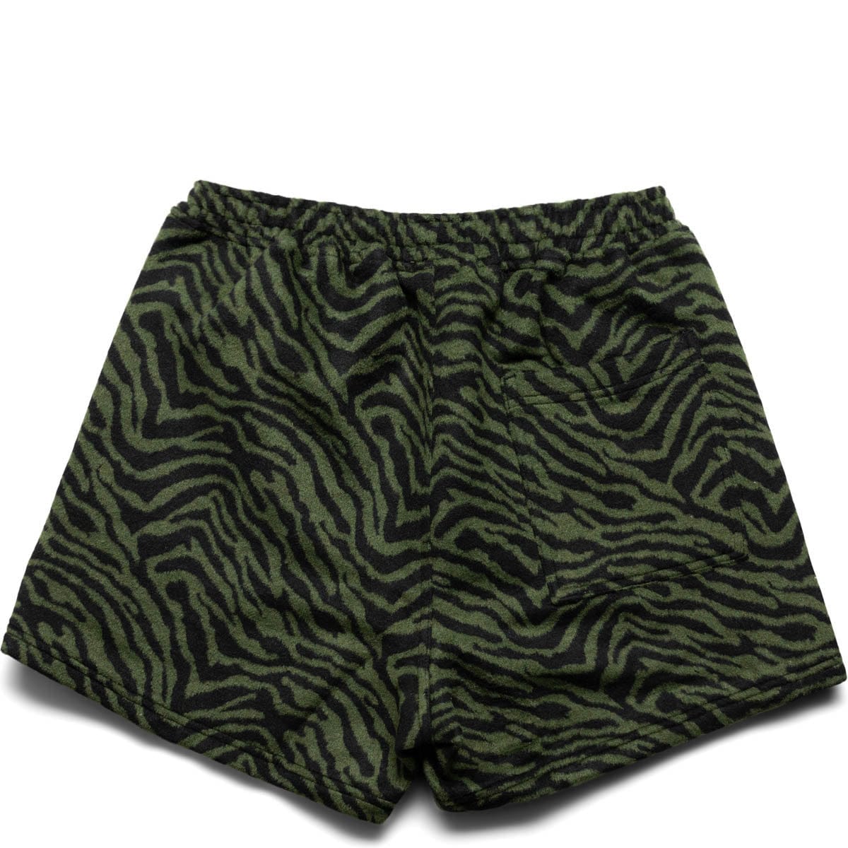 BREAKER FUZZY STRIPE SHORTS Green | Bodega