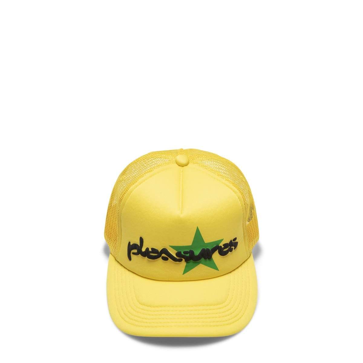 Pleasures Headwear YELLOW / O/S VIBRATION MESH TRUCKER CAP