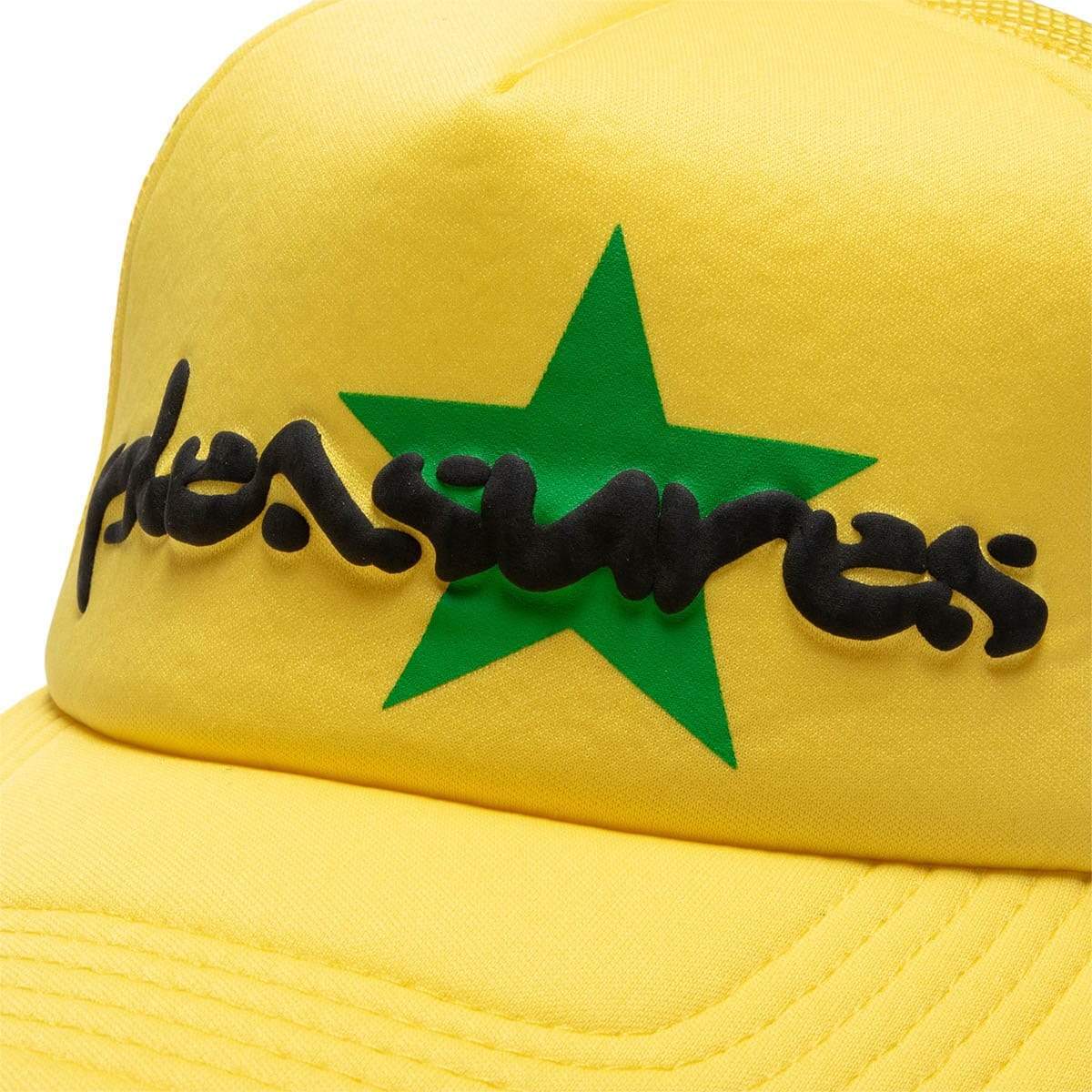 Pleasures Headwear YELLOW / O/S VIBRATION MESH TRUCKER CAP