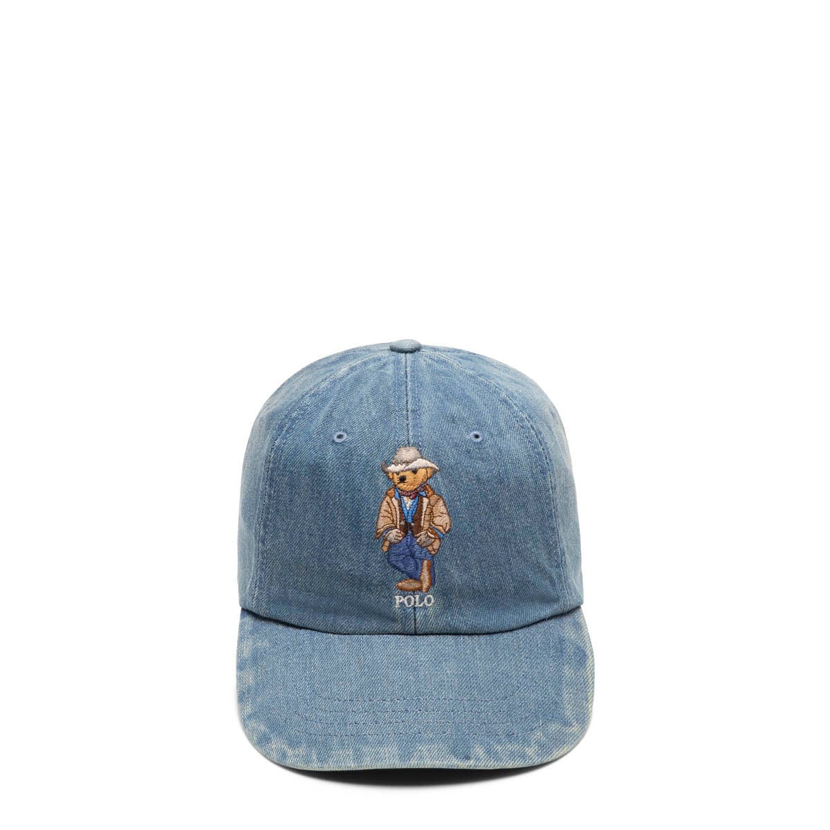 Polo Ralph Lauren Headwear MEDIUM WASH / O/S CLASSIC DENIM BEAR SPORT CAP