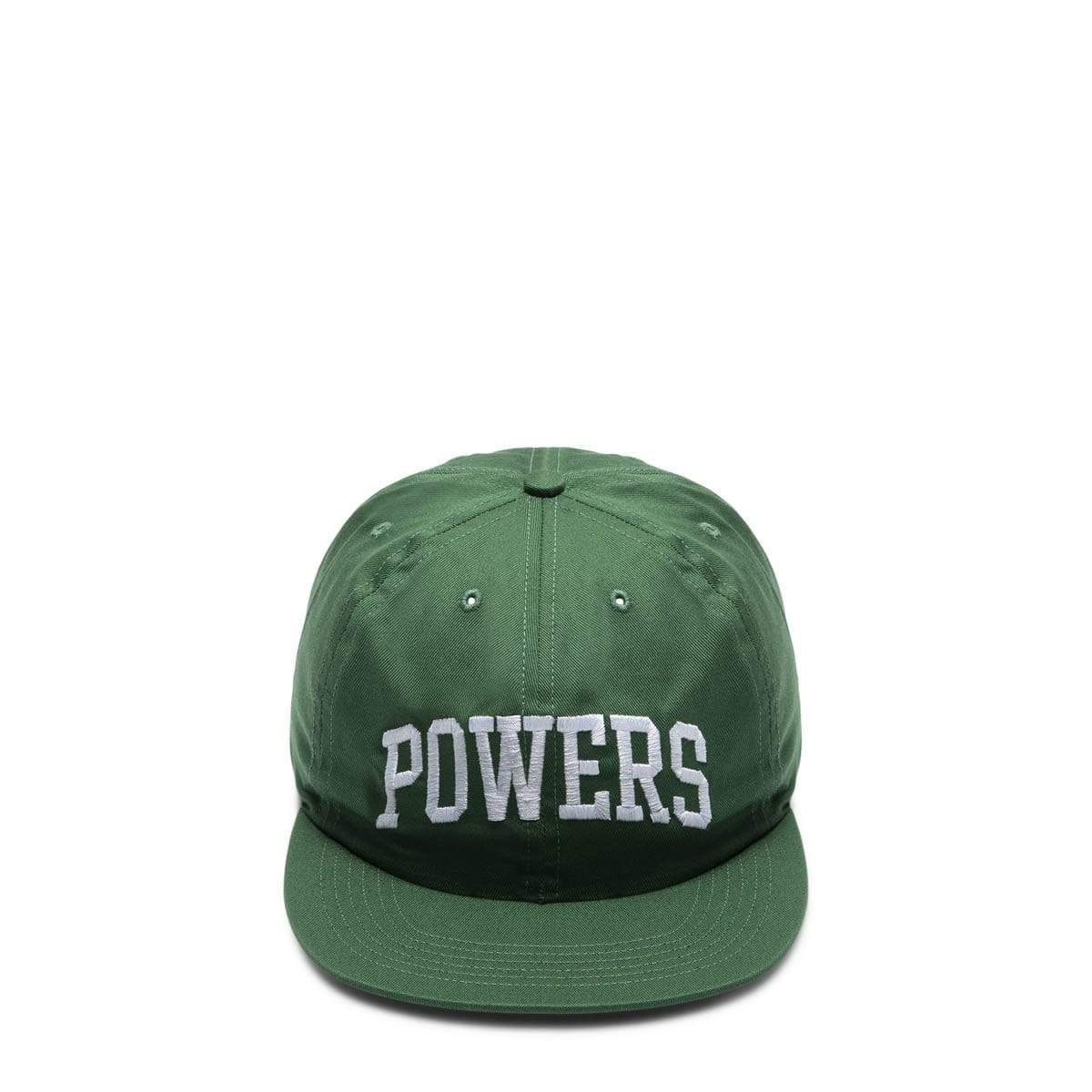 POWERS Headwear GREEN/WHITE / O/S ARCH LOGO 6-PANEL CAP