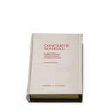 PUEBCO Books MISC / O/S BOOK BOX - CONCRETE MANUAL GY