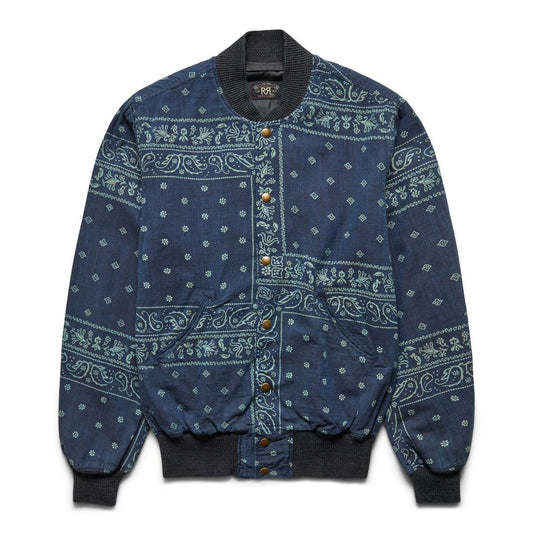 RRL Outerwear BANDANA PRINT PETWORTH BOMBER JACKET