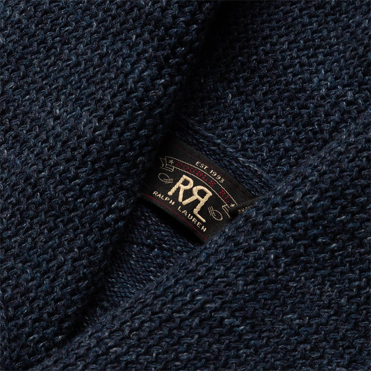 RRL Knitwear CABLE-KNIT SHAWL-COLLAR CARDIGAN