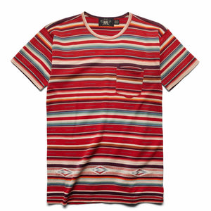 RRL T-Shirts JACQUARD JERSEY SS POCKET CREW
