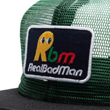 Real Bad Man Headwear GREEN/BLACK / O/S NNO MESH 6 PANEL HAT