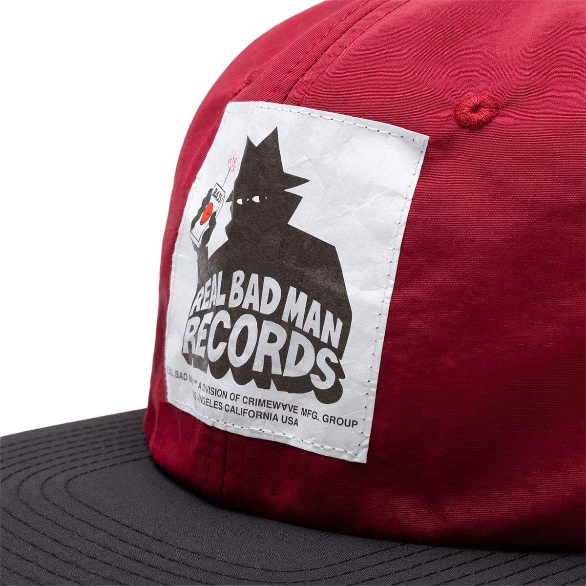 Real Bad Man Headwear MAROON/BLACK / O/S 6 PANEL HAT