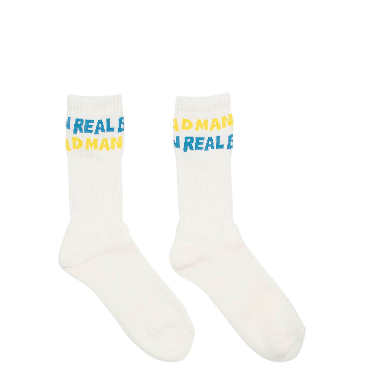 Real Bad Man Socks BLUE / YELLOW / O/S REAL BAD STRIPED SOCKS