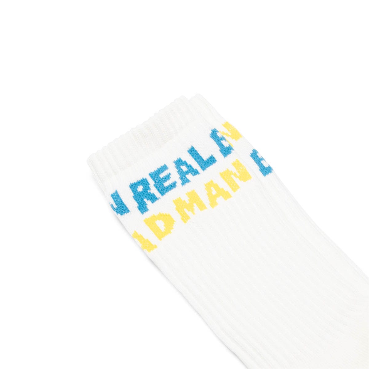 Real Bad Man Socks BLUE / YELLOW / O/S REAL BAD STRIPED SOCKS