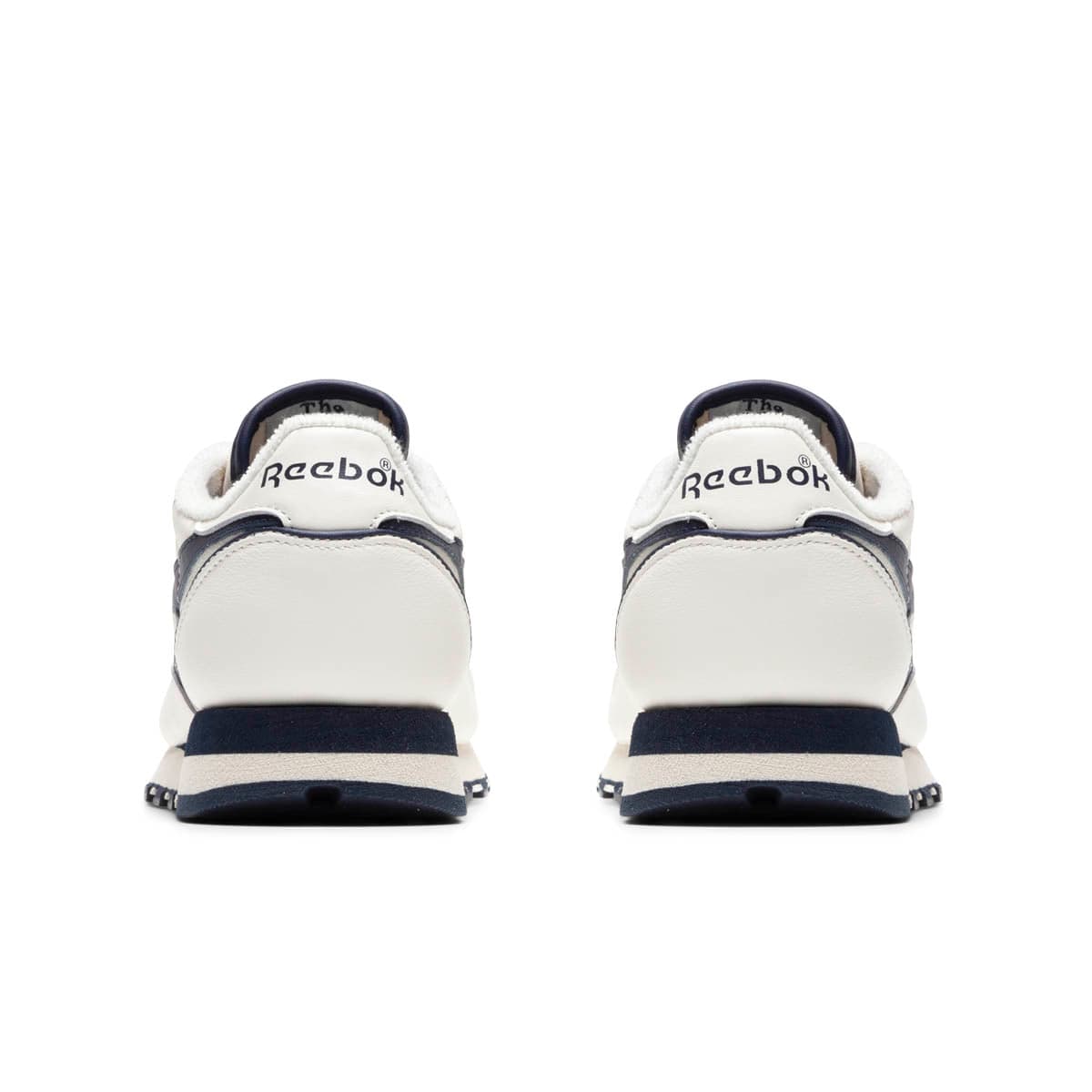 Reebok classic leather ecru navy clearance