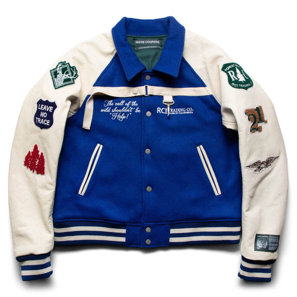 Reese Cooper Call Of The Wild Varsity Jacket - Royal Blue