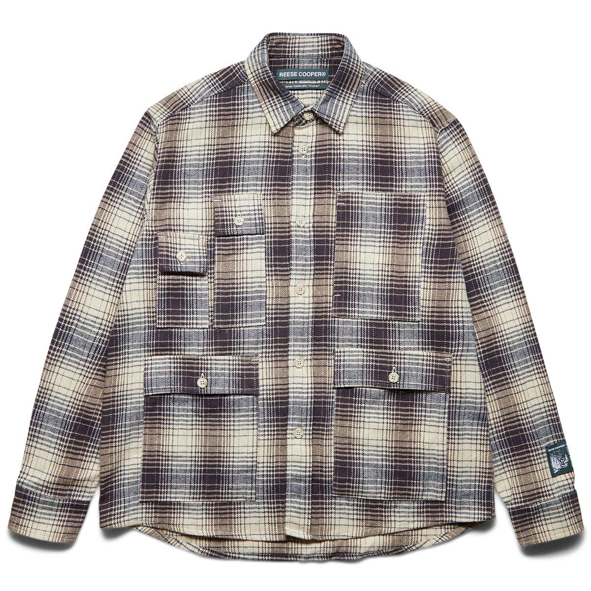 Reese Cooper Shirts CARGO POCKET FLANNEL SHIRT