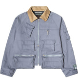 Reese Cooper Outerwear FLANNEL-LINED COTTON CANVAS CARGO JACKET