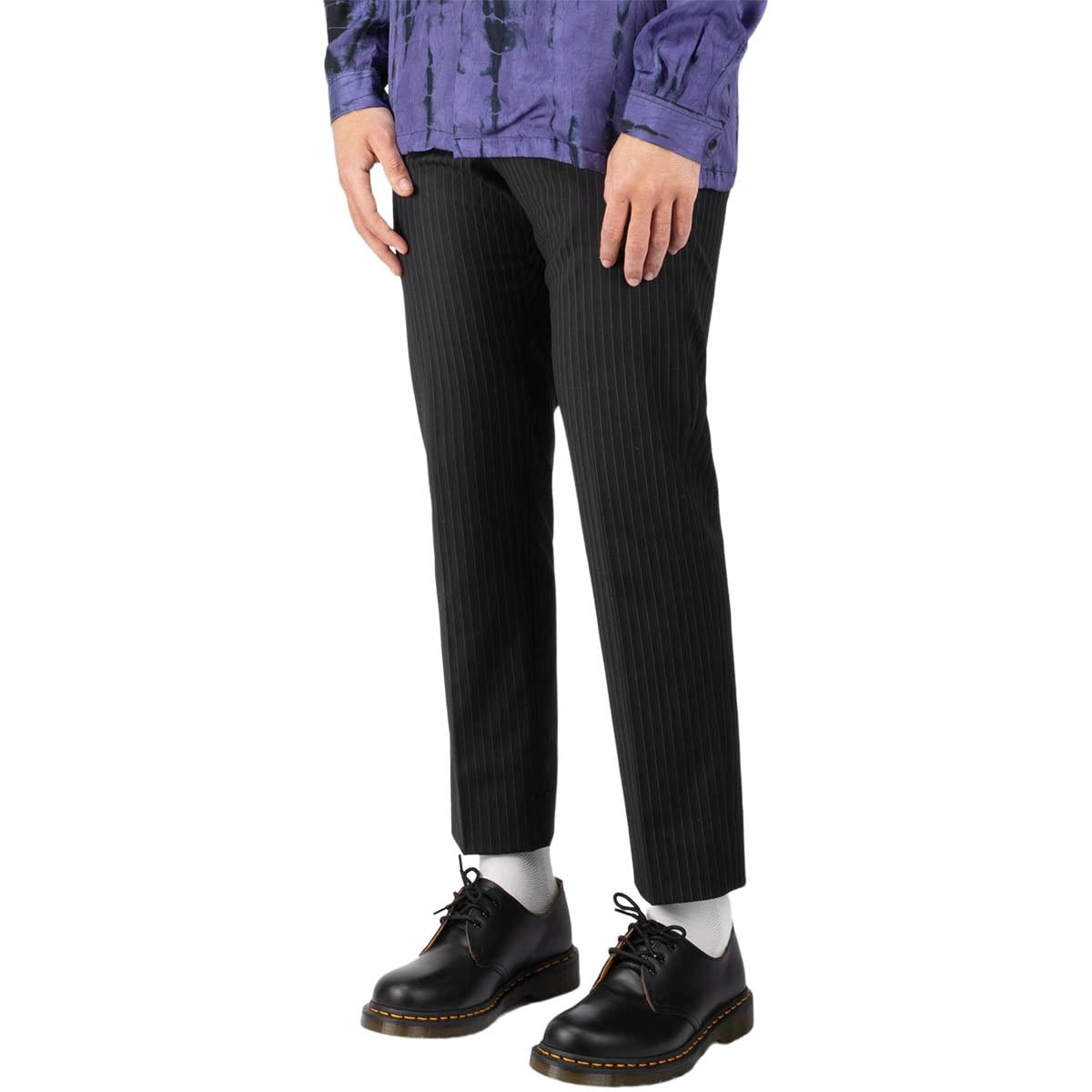 Slim Silhouette Slacks Black/Stripe – Bodega