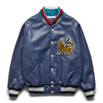 Load image into Gallery viewer, Sasquatchfabrix Outerwear SYNTHETIC LEATHER STADIUM JACKET
