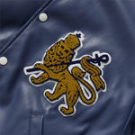 Load image into Gallery viewer, Sasquatchfabrix Outerwear SYNTHETIC LEATHER STADIUM JACKET
