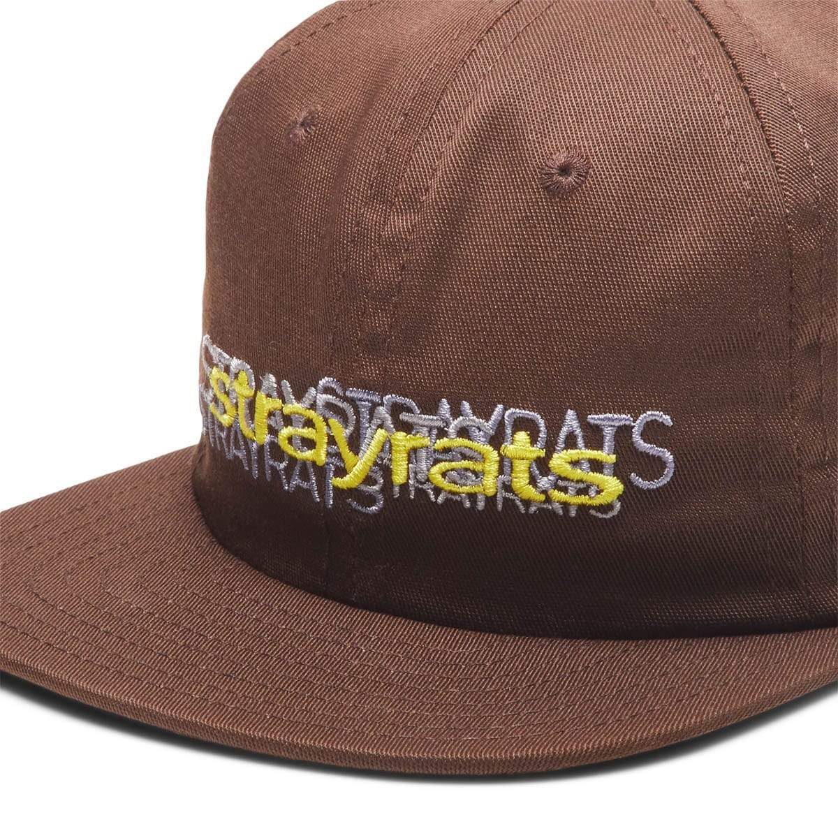 Stray Rats Headwear BROWN / O/S REPEAT LOGO SNAPBACK HAT