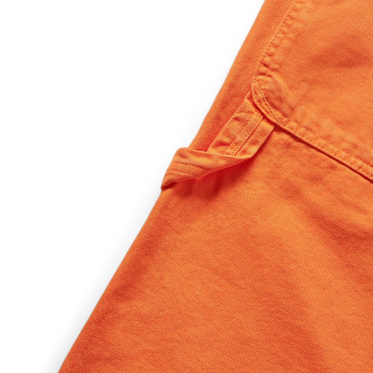 Curling men's summer pants in orange stretch cotton made in France