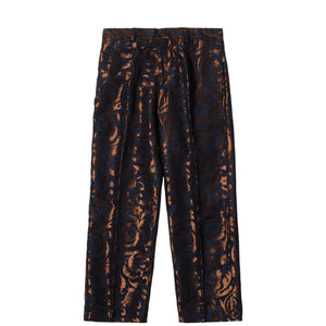 JACQUARD ONE TUCK SLACKS Navy – Bodega