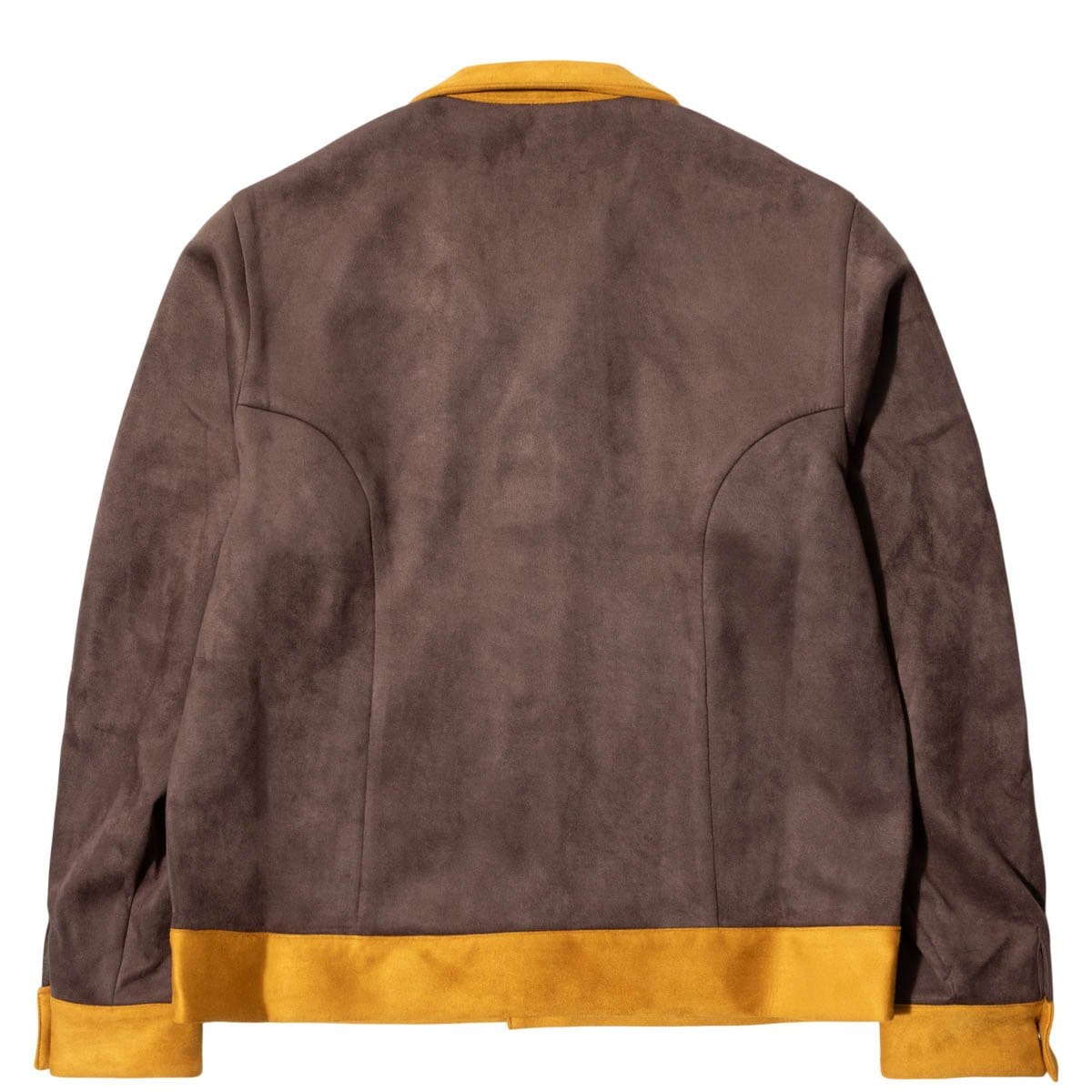 SYNTHETIC SUEDE TRACK JACKET