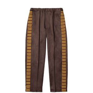 SYNTHETIC SUEDE TRACK PANTS Brown – Bodega