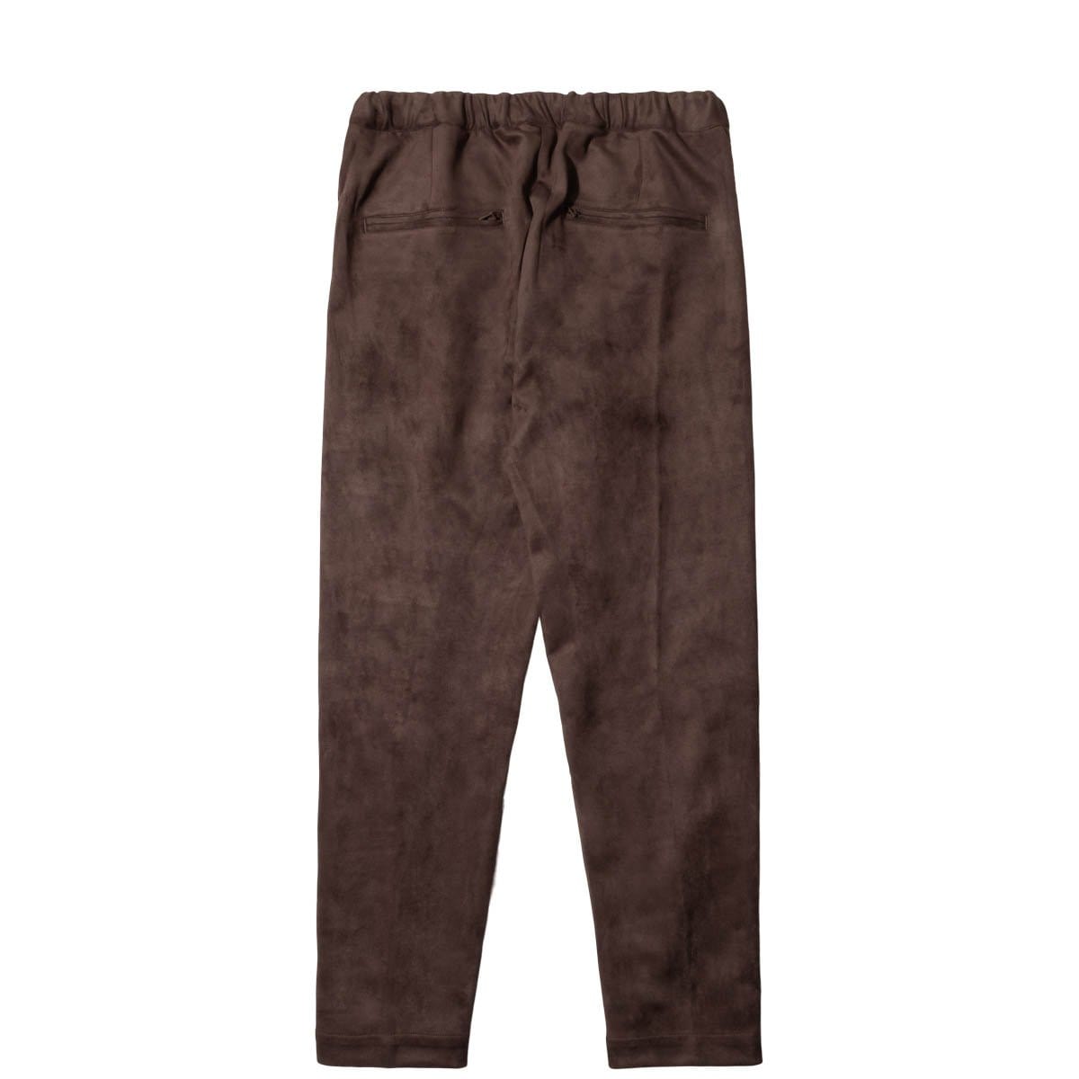 SYNTHETIC SUEDE TRACK PANTS Brown