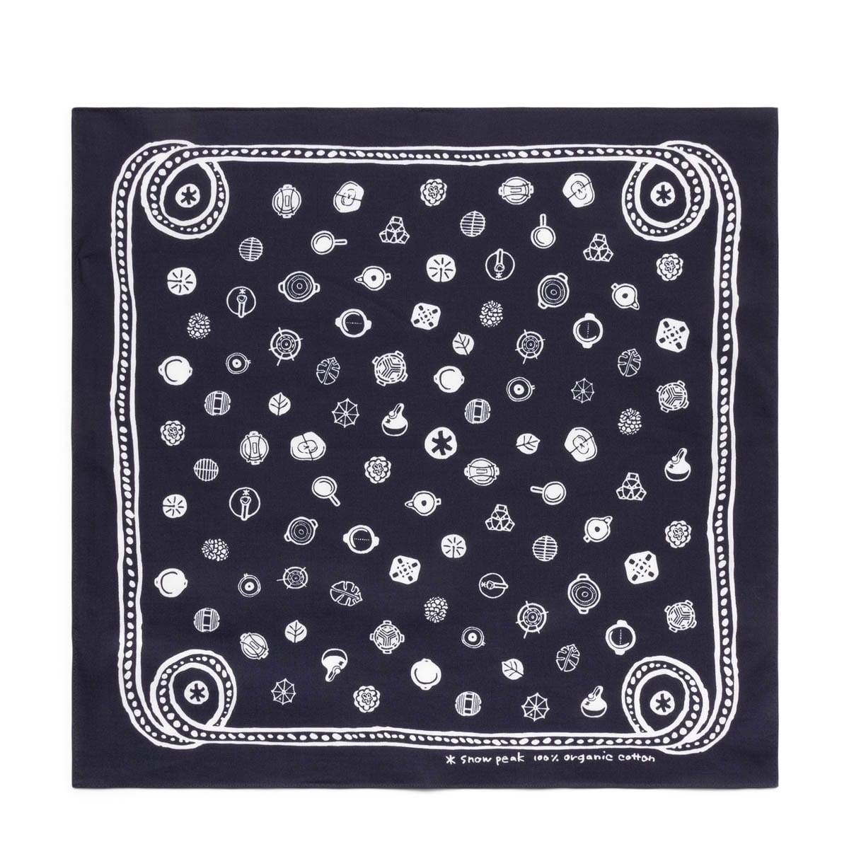 Snow Peak Scarves & Gloves NAVY / O/S OG COTTON SP DOT BANDANA