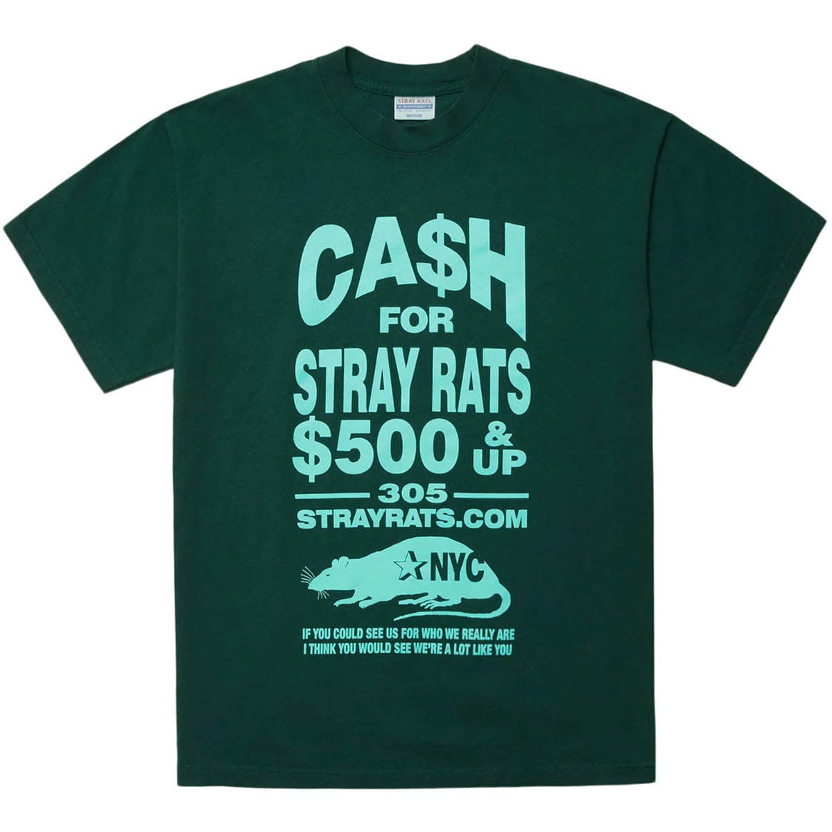 Stray Rats T-Shirts CASH FOR STRAY TEE