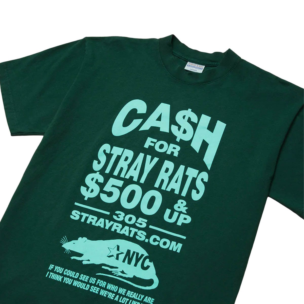 Stray Rats T-Shirts CASH FOR STRAY TEE