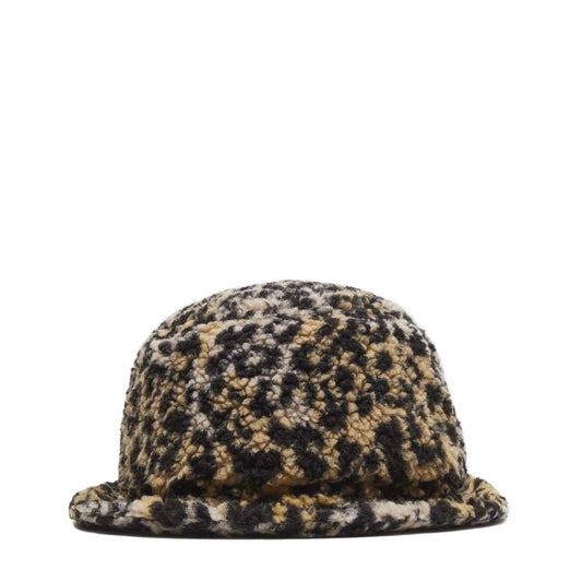 Stray Rats Headwear LEOPARD FLEECE BUCKET HAT