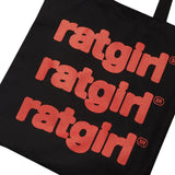 Stray Rats Accessories - Bags BLACK / O/S RATGIRL REPEAT TOTE BAG
