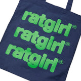 Stray Rats Accessories - Bags NAVY / O/S RATGIRL REPEAT TOTE BAG