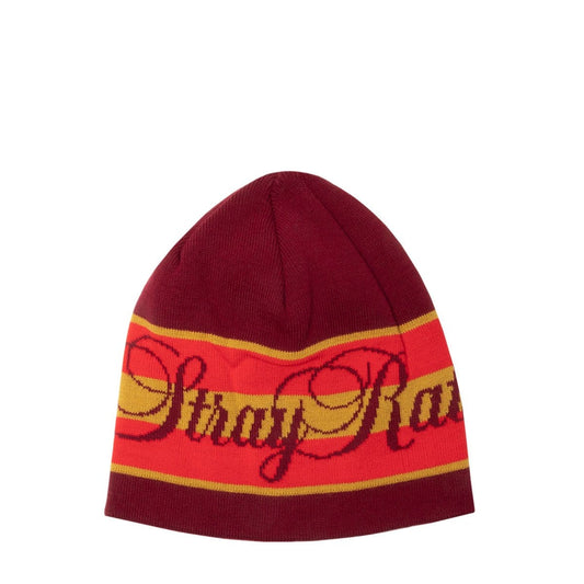 Stray Rats Headwear BURGUNDY / O/S SCRIPT BEANIE