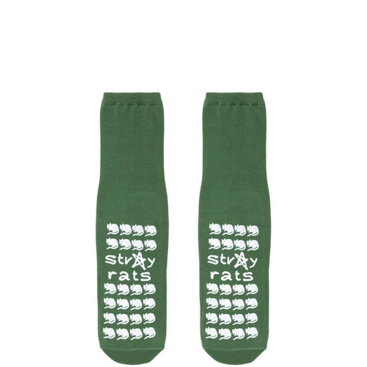 Stray Rats Socks GREEN / O/S WONKY FALL PREVENTION SOCKS