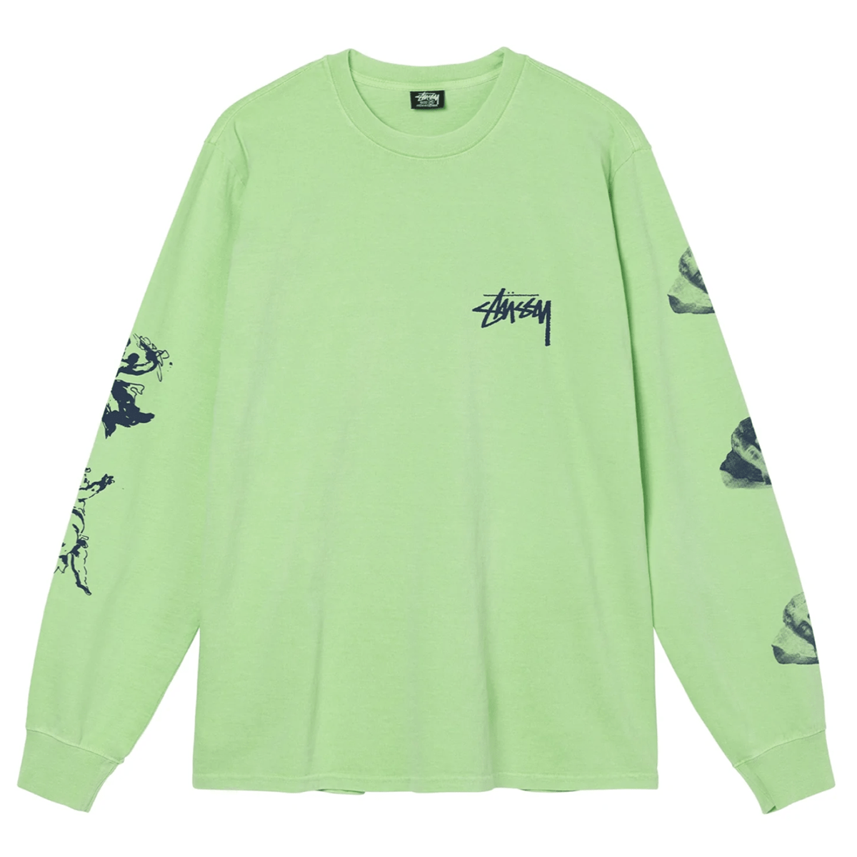 Stüssy T-Shirts ANGELS PIG. DYED LS TEE