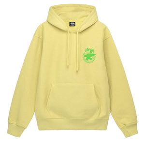 Stussy discount yellow hoodie