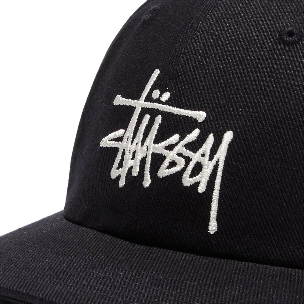 Stüssy Headwear BLACK / OS BIG LOGO TWILL LOW PRO CAP