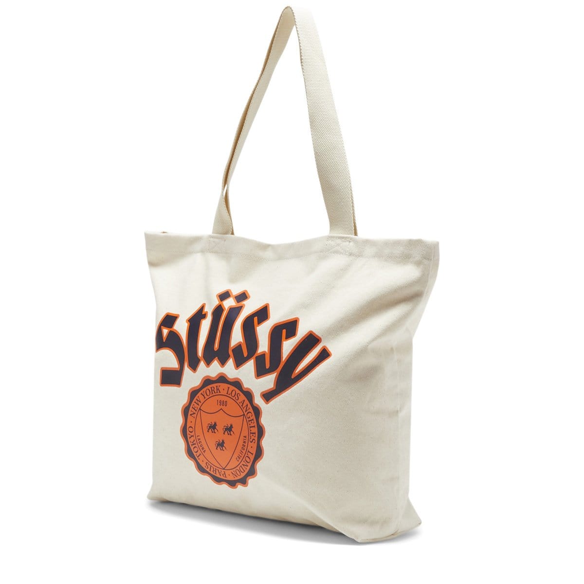 Stüssy Bags & Accessories NATURAL / OS CITY SEAL CANVAS TOTE BAG