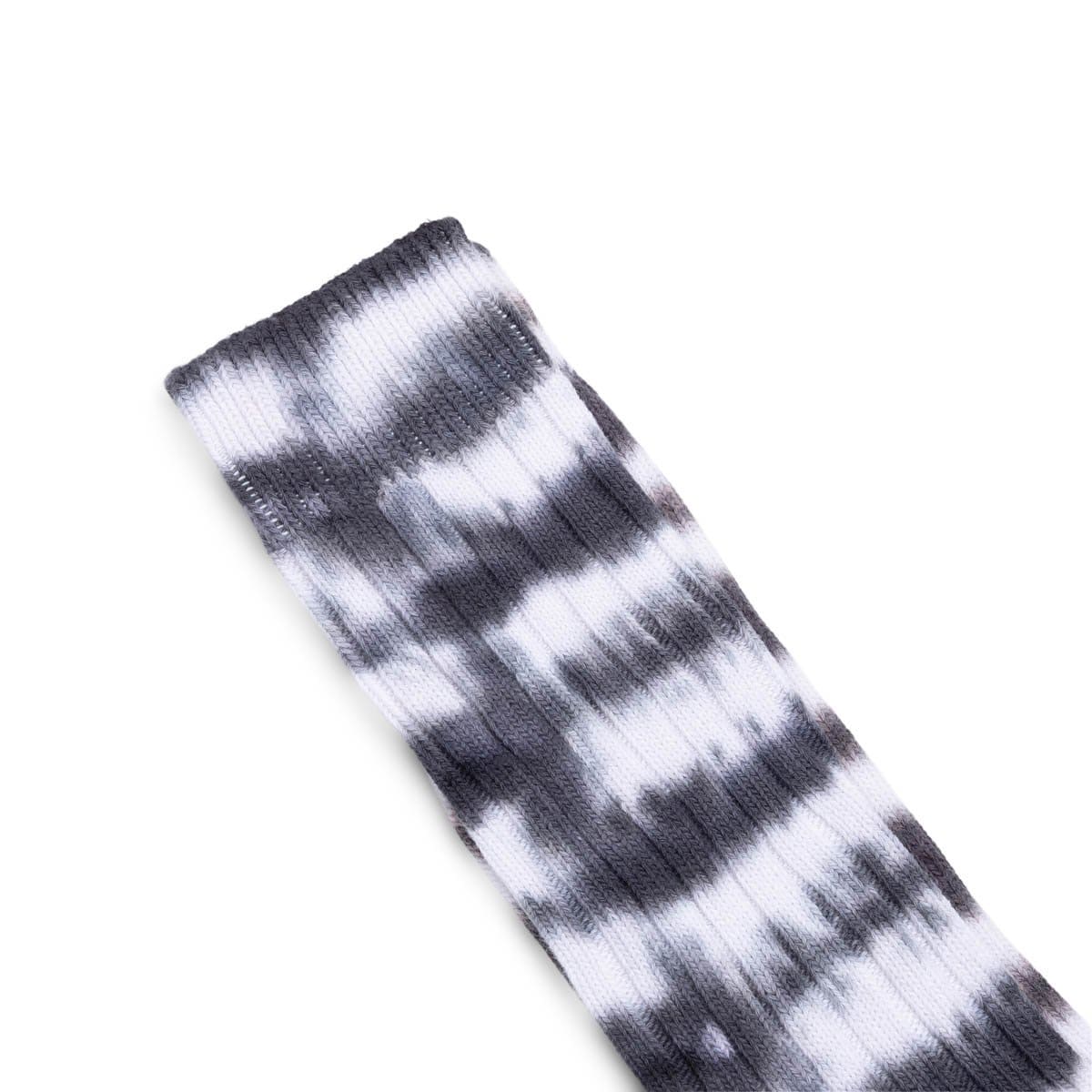 Stüssy Socks BLACK / 8-13 DYED STRIPE RIBBED CREW SOCKS