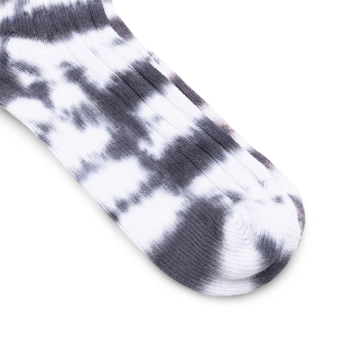 Stüssy Socks BLACK / 8-13 DYED STRIPE RIBBED CREW SOCKS