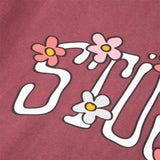 Stüssy T-Shirts FLOWER COLLEGIATE PIG. DYED TEE