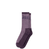 Stüssy Socks PURPLE / O/S LOGO JACQUARD TRAIL SOCKS