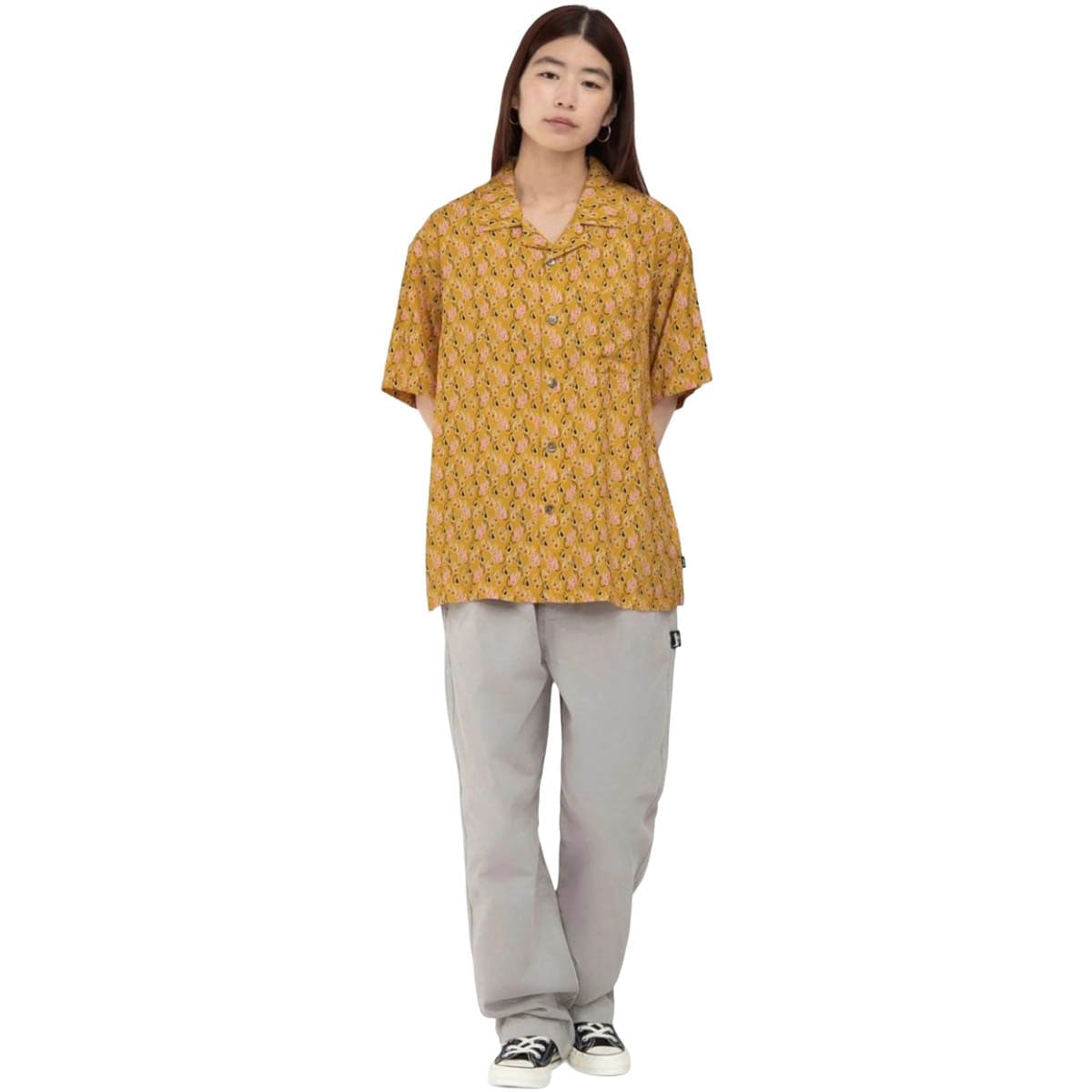 PAISLEY TEARS SHIRT MUSTARD | Bodega