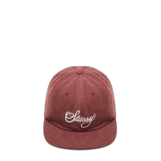 Stüssy Headwear BURGUNDY / OSFM PEACHED CANVAS CAP