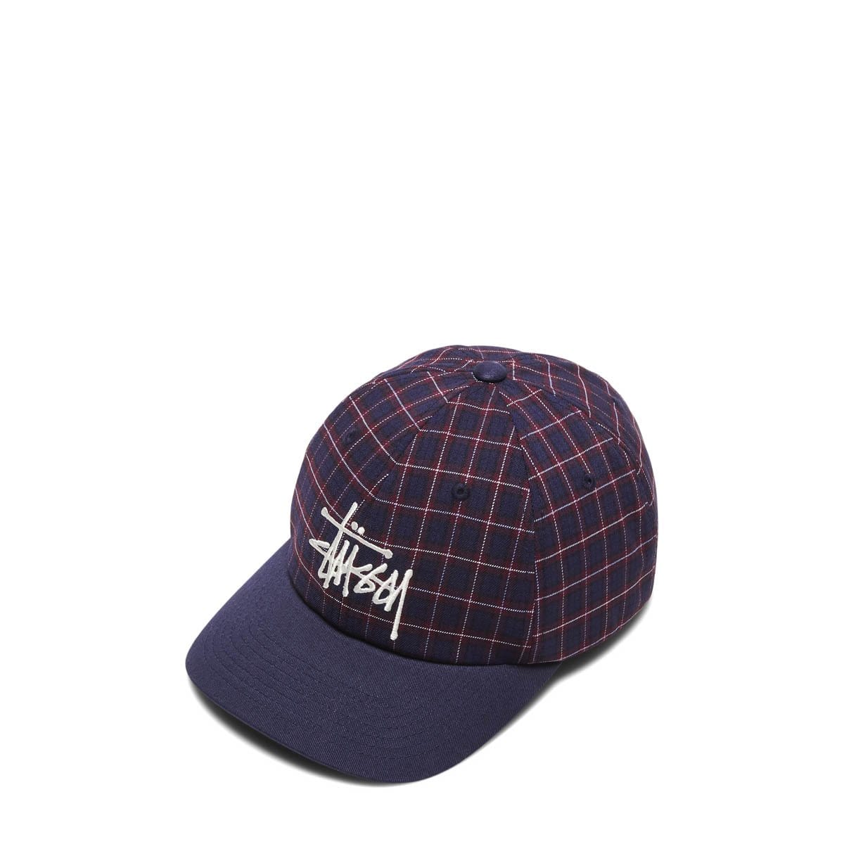 Stüssy Headwear NAVY / OS PLAID 2-TONE LOW PRO CAP