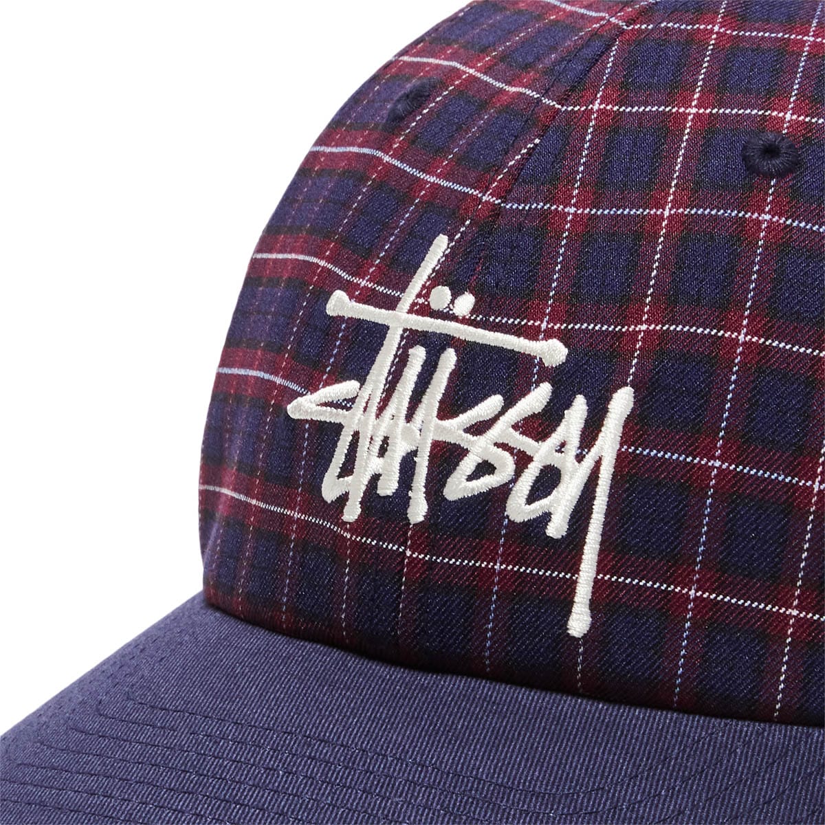 Stüssy Headwear NAVY / OS PLAID 2-TONE LOW PRO CAP