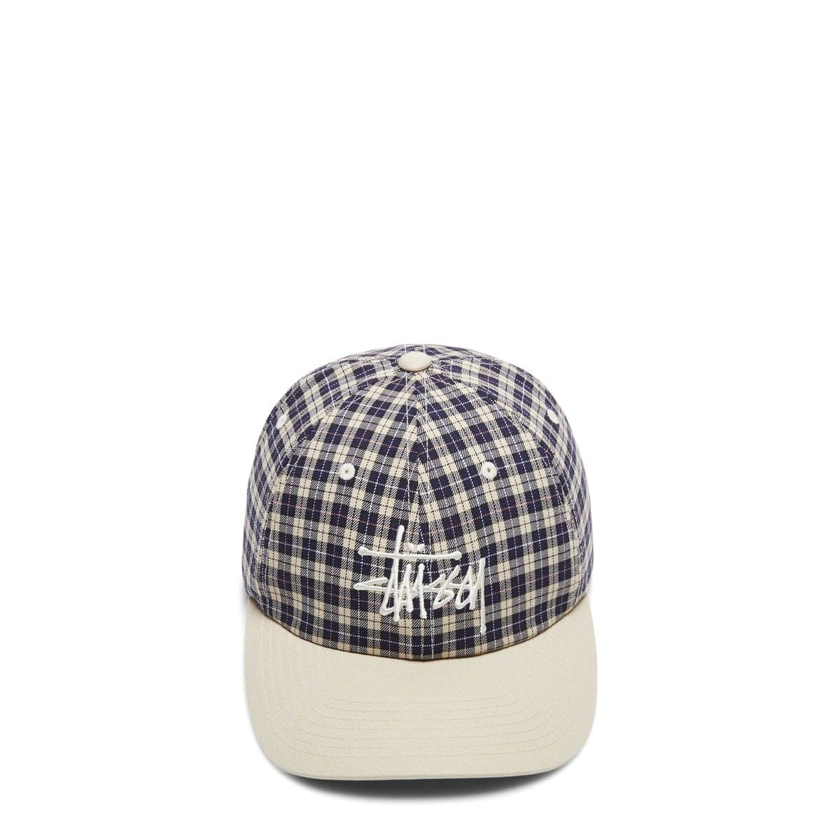 Stüssy Headwear OFF WHITE / OS PLAID 2-TONE LOW PRO CAP