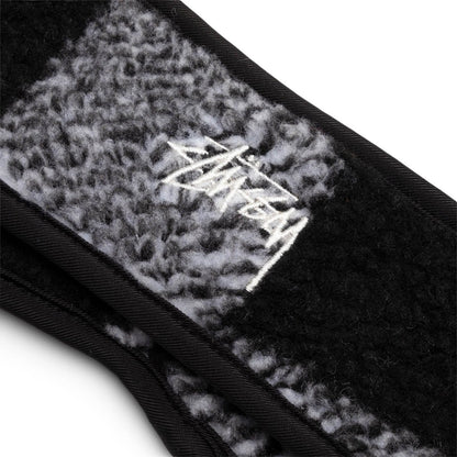 Stüssy Headwear BLACK / O/S PLAID POLAR FLEECE HEADBAND