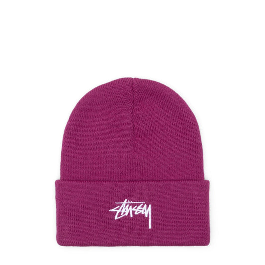 Stüssy Headwear PLUM / O/S STOCK CUFF BEANIE