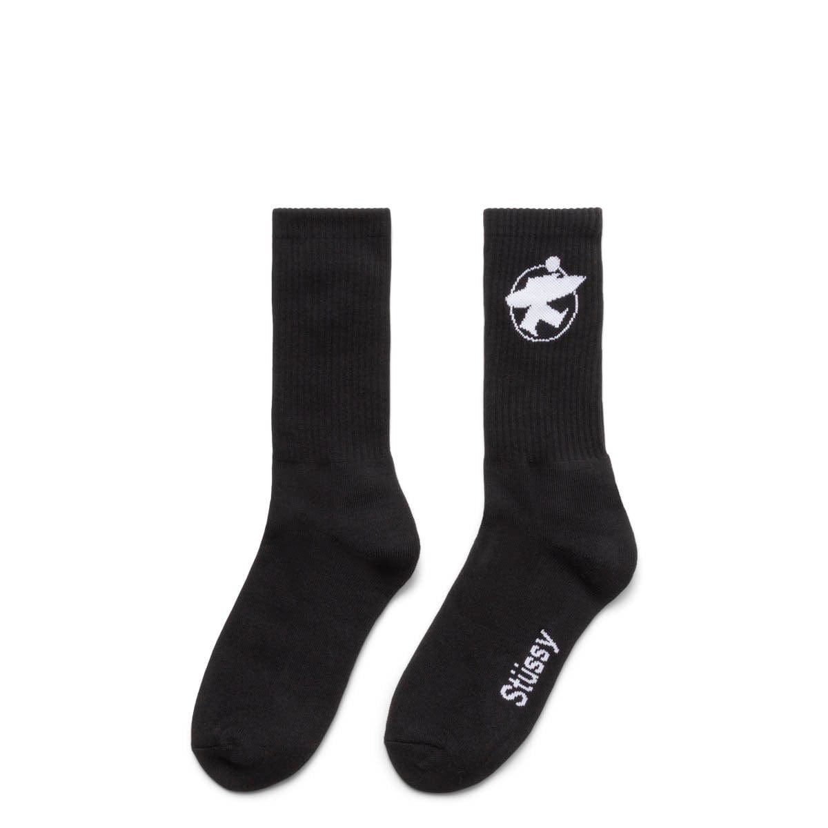 Stüssy Socks BLACK/WHITE / O/S SURFMAN CREW SOCKS